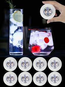1/6个装 LED 瓶贴灯，电池供电发光瓶贴，杯子装饰灯，派对庆典用品，LED 瓶贴装饰，调酒师装饰灯 - 白光 - 查看 2