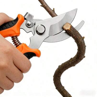 4/3/2/1 piezas Tijeras de poda profesionales con mangos antideslizantes - Adecuadas para el recorte de ramas gruesas, arreglos florales, jardinería - Diseño ergonómico - Regalo de jardinería ideal para profesionales y aficionados, herramienta para el cuidado del césped, diseño moderno, construcción duradera