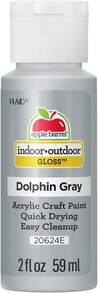 Apple Barrel Gloss Acrylic Paint In Assorted Colors (2-Ounce), 20624 Dolphin Grey - ColorG - View 1