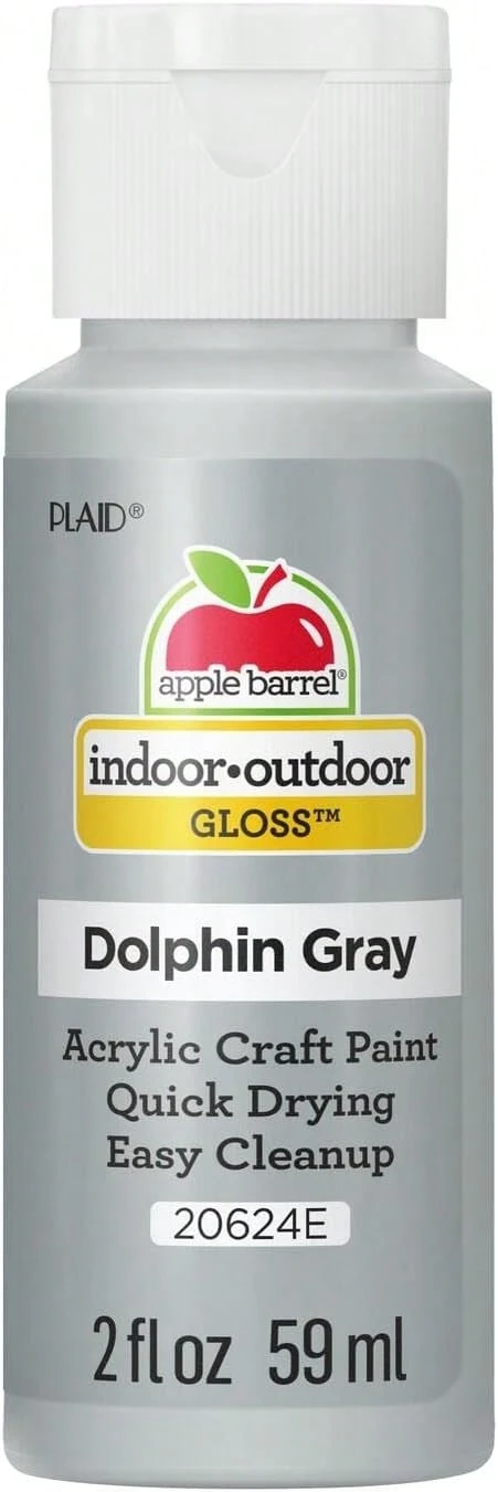 Apple Barrel Gloss Acrylic Paint In Assorted Colors (2-Ounce), 20624 Dolphin Grey - ColorG - View 1