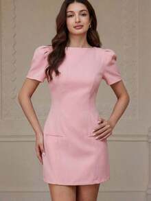 Women Short Dresses - 白色的 - 查看 8