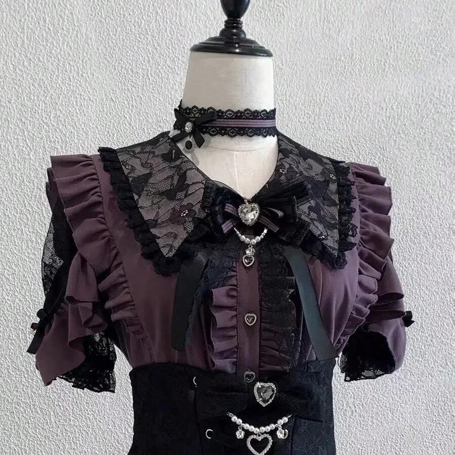 Women Blouses & Shirts - 4749 Purple Short - View 1