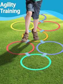20pcs Sensory Motor Activity Set, Multi-Person Outdoor Agility Ladder And Sports Training Equipment, Can Improve Reaction Speed And Agility, Suitable For Work, Outdoor Activities, Birthday Parties, Backyard Game Parties, Family Games - One Size Fits All - View 5