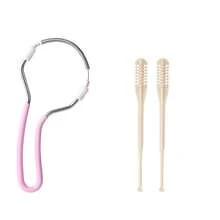 3件套面部脱毛器，精致美容面部剃毛器，弹簧式脱毛器，女士唇部及面部脱毛器，面部脱毛工具，唇毛镊子，面部及身体脱毛器 - 彩色 - 查看 2