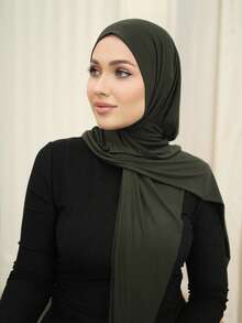 1pc Ready-To-Wear Instant Hijab Made By Soft, Breathable, And Anti-Pilling Fabric For . Suitable For Year-Round Use And Daily Wear By S.,Accessories,Beach Towel - Rrady-to-wear Hijab - View 3