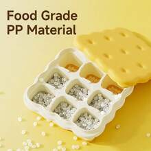 1/2/4件装9格塑料冰模带盖，可爱饼干造型冰格，可重复使用，适用于水果和饮料，啤酒冷藏，适用于厨房、餐厅、酒吧的冰箱制冰机 - 查看 10