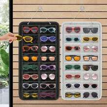 1pc (16 Compartments) Felt Glasses Hanging Bag, Fashion Glasses Accessories & Jewelry Storage Bag, Wall-Mounted Eyeglasses Organizer, Perfect Gift For Gender Reveal Party, Birthday, Wedding, Gathering, Colleagues, Friends And Family, Back To School Season, 16 Compartment Dust-Proof Nylon Multi-Function Hanging Rack, Foldable Fashion Glasses, Stylish Eyeglasses, Glasses Storage Hanging Bag, Gift For Women And Men - Multicolor - View 1