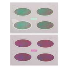 2 Piezas de Pegatinas de Tatuaje de Sombra de Ojos Holográfica Iridiscente - Maquillaje de Ojos Temporal Rápido y Fácil para Festivales, Raves y Fiestas - Multicolor - Ver 4