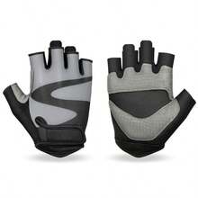 New Cycling Half Finger Gloves, Outdoor Mountain Bike Fishing Sports Wear-Resistant Fitness Gloves - B - View 1