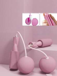 Adult Wireless Heavy Jump Rope, Indoor Fitness Exercise - Women's Jump Rope, Home Workout, Fat Burning & Body Shaping - Multicolor - View 2