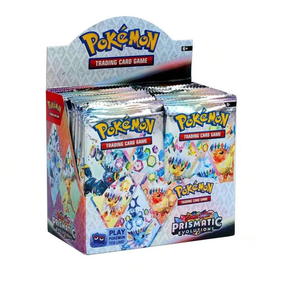 pokemon 360/10 Piezas ¡151 piezas de cartas de prisma! Versión en inglés de cartas de intercambio de evolución - Juego de batalla perfecto y coleccionable, adecuado para fans de Pokémon - Multicolor - Ver 1