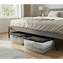 2/4 Pack 30L Underbed Storage Containers, Maximize Your Space, Heavy-Duty Underbed Storage Boxes - 4 - Pack - View 7