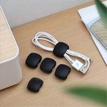 1/5/10pcs Colorful Cable Clips, Multi-Functional Cable Organizer Buckles, Simple Wire Management Clips, Suitable For Charging Cables And Earphone Wires, Office, Dorm And Home Decor - Multicolor - View 8