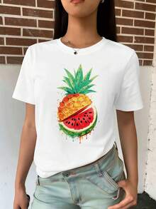 Women T-Shirts - White - View 2