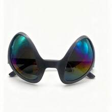 Popular Alien-Themed Glasses For Women In Europe And America, Suitable For Funny Gifts And Selfies.Lightweight And Stylish, Suitable For Both Parties And Casual Wear. - Xám - Xem 3