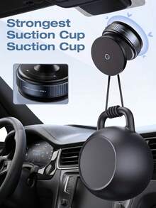 360° Free Rotation Magnetic Car Phone Holder Mount, Adjustable Vacuum Magnetic Phone Holder, Rotary Vacuum Suction No Adhesive Required, Suitable For Car/Gym/Mirror/Smooth Surfaces Hands-Free Mount, Compatible With All Smartphones - A - View 9