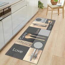 Alfombra de Cocina, Tapete de Entrada para el Hogar, Alfombra Decorativa para Sala de Estar, Dormitorio, Balcón, Alfombra Antideslizante para Pasillo, Baño y Entrada. - TAB24505-16 - Ver 10