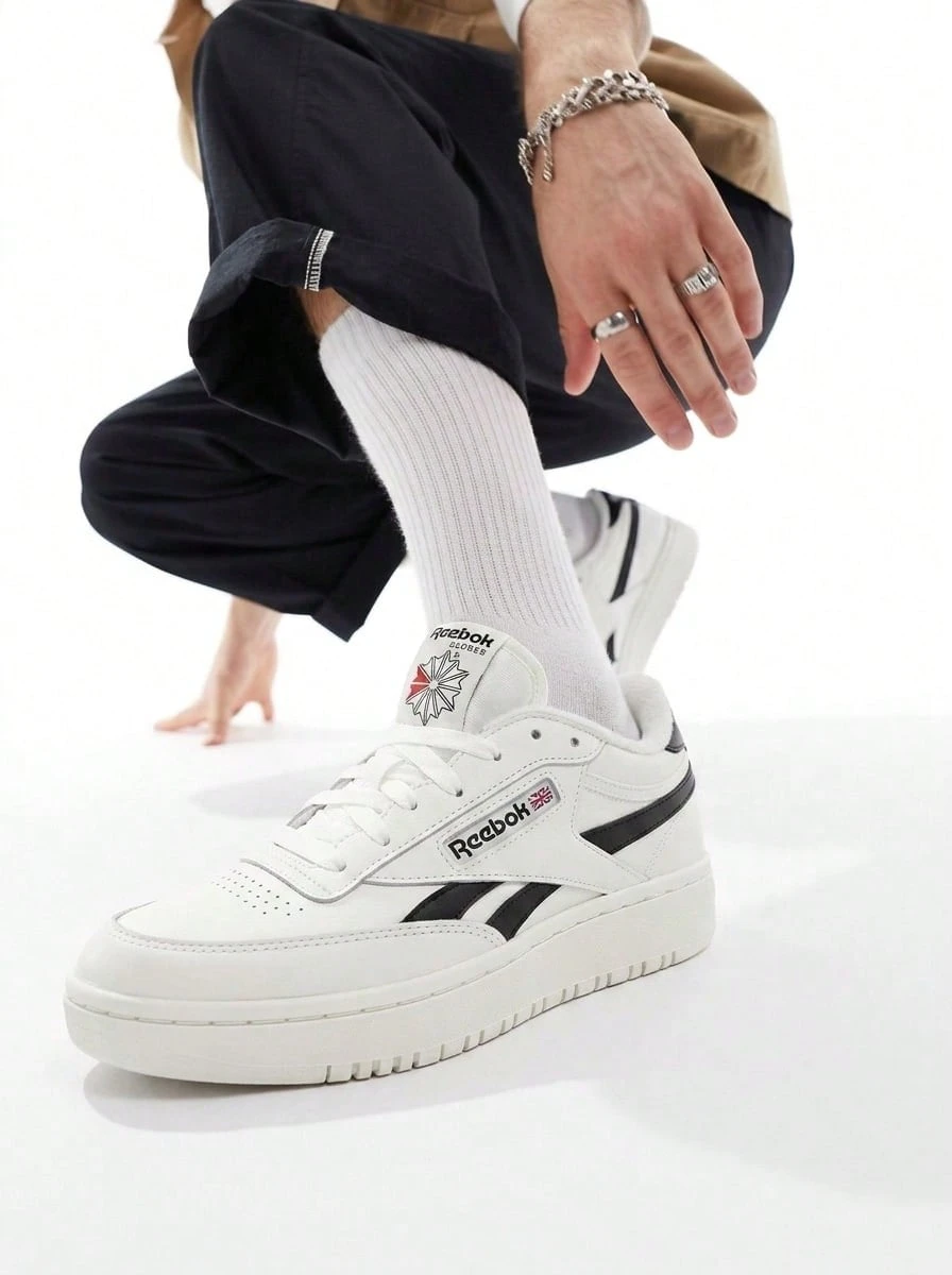 REEBOK CLUB C DOUBLE REVENG - 粉筆黑 - 查看 1