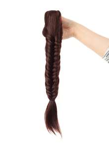 Fishtail Ponytail Wig For Women, Realistic Braided Long Braid, Claw Clip Style Ponytail, Atmospheric Updo. - Multicolor - View 11