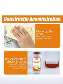 Water-Based Odorless Latex Paint For Wall Repair, Graffiti Coverage, Roller Application - A - View 4