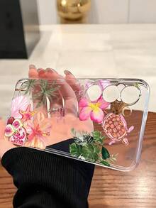 1 chiếc ốp lưng điện thoại mềm sáng tạo hình rùa biển, hoa, cây cọ, sao biển, tương thích với Honor, Galaxy A04e/12/A13/A14/A34/A50/A52/A53/A54/S21/S22/S23/S24/S25/S25Ultra/S25FE/S26/S26 PLUS/S26 ULTRA/S26 EDGE, 6A/7A/8A, 12T/13T/15T/15T Pro, phiên bản quốc tế - Trong sáng - Xem 3
