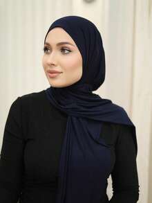 1pc Ready-To-Wear Instant Hijab Made By Soft, Breathable, And Anti-Pilling Fabric For . Suitable For Year-Round Use And Daily Wear By S.,Accessories,Beach Towel - Rrady-to-wear Hijab - View 4