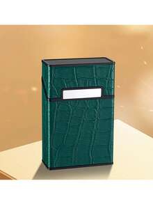 1 hộp đựng thuốc lá bằng nhựa giả da sáng tạo, bền chắc, chống va đập, chống ẩm, dễ mang theo. - Nhiều màu - Xem 3