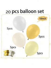 Bộ 35/50 quả bóng bay cao su màu trắng và vàng mù tạt kích thước 10 inch, thích hợp làm quà tặng, tiệc sinh nhật theo chủ đề, tiệc tiết lộ giới tính, tiệc cưới, trang trí tiệc, trang trí nhà hàng, tiệc tối lãng mạn, trang trí phòng, phông nền. - Nhiều màu - Xem 4