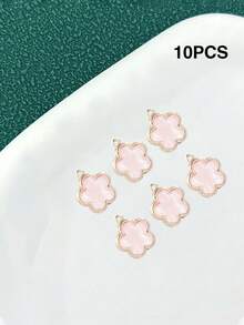 10/20/50/100件套幸运四叶草吊坠项链手链耳环DIY首饰制作配件套装 - 單吊 - 查看 17
