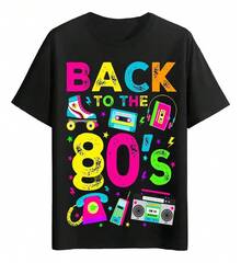 Playeras Regreso A Los 80s Estilo Vibrante - Blanco - Ver 6