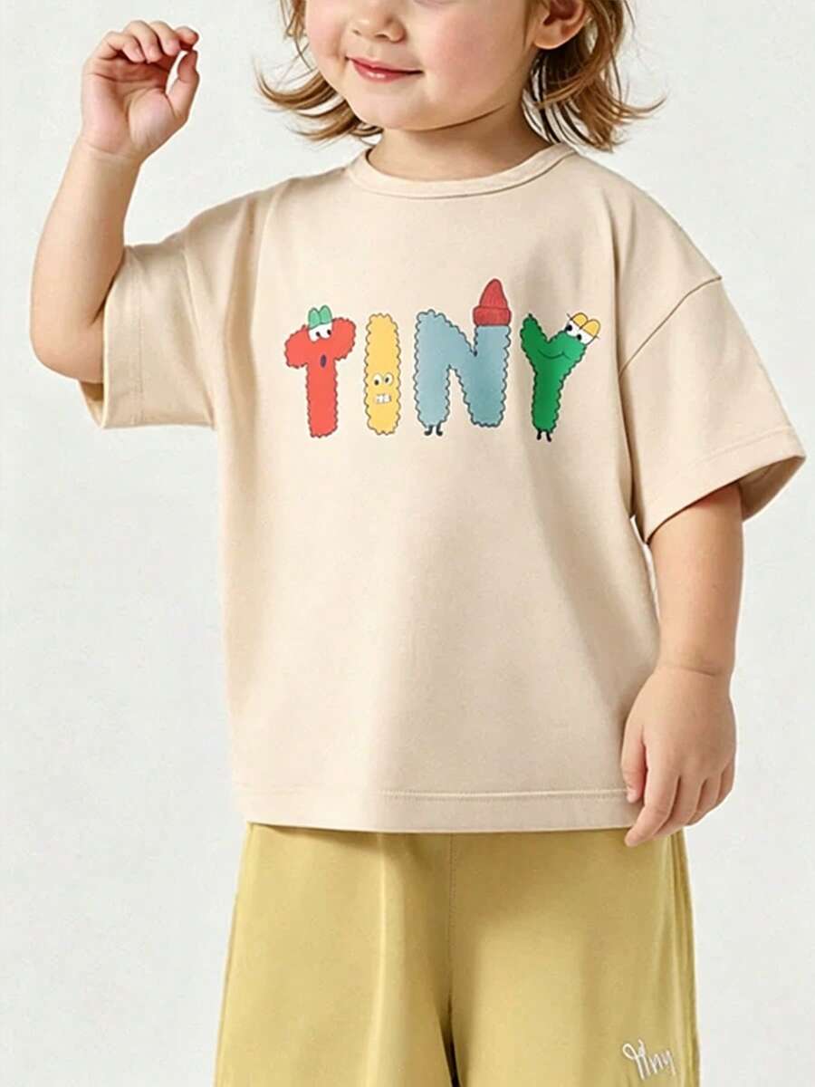 Young Girls T-Shirts - Apricot - View 1