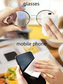 100 khăn ướt lau ống kính - Nhiều màu - Xem 5