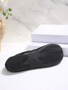 1 đôi giày bệt nữ chấm bi lưới màu đen, mũi tròn, có tua rua, thoáng khí, dễ thương và thanh lịch, thoải mái, đa năng, thích hợp cho sinh hoạt hàng ngày. - màu đen - Xem 9