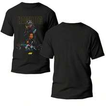 BLACK T-SHIRT WITH F1 HAMILTON PRINT 100% COTTON 02 - Black - View 2