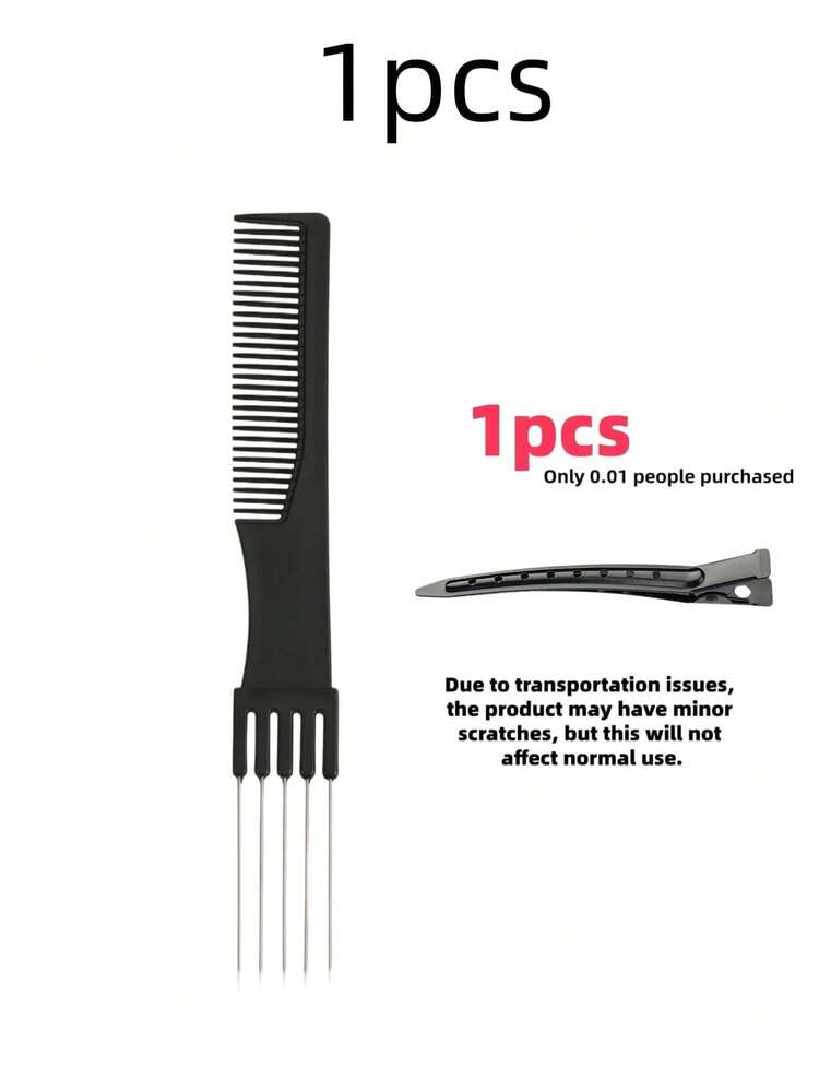 Bộ 3/6 lược chải tóc thủ công kiểu salon màu đen, chất liệu sợi carbon với răng lược bằng thép không gỉ, thích hợp cho đám cưới, sinh nhật mẹ, du lịch biển và các lễ hội. Một món quà lý tưởng cho phụ nữ, các bà mẹ, giáo viên, bạn bè, phù dâu, học sinh vào mùa tựu trường và mùa hè. Tối giản nhưng đẹp, thời trang và thanh lịch. - Nhiều màu - Xem 11
