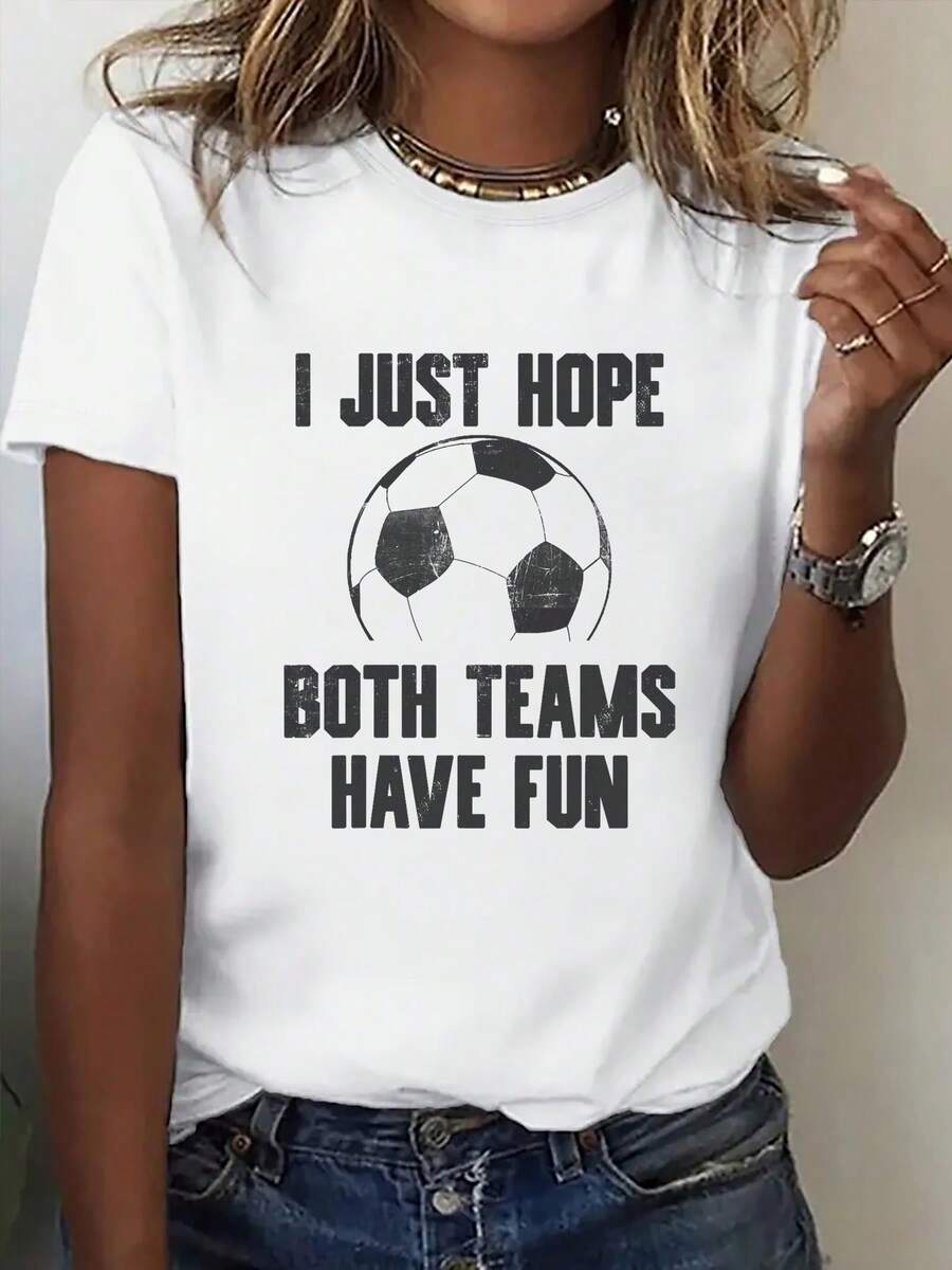 Camiseta de Mujer de Cuello Redondo Estampada, Serie de Ropa USA-México, Camiseta de Moda con Diseño Vintage de Eslogan Divertido de Fútbol en Gris, Artículo Llamativo y Versátil. Ropa para Entusiastas del Fútbol, Atuendo para Animar. Nuevas Mangas Cortas Cómodas para Primavera/Verano, Ropa para