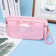 SANRIO Bộ 3 túi đựng văn phòng phẩm dễ thương họa tiết cát chảy, hộp bút đa năng, túi đựng bút dung tích lớn, hộp đựng văn phòng phẩm, túi đựng văn phòng phẩm nữ tính. - Nhiều màu - Xem 9