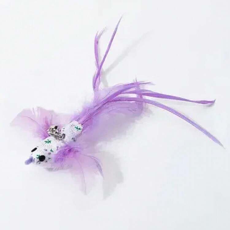 Juguete interactivo para gatos, simulación divertida de pluma de pájaro con campana, palo para gato, juguete para gatitos, varita de juguete, suministros para gatos - SF-19 - Añade 31