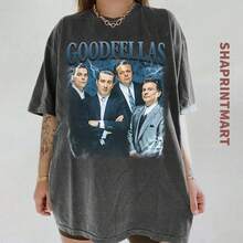 Retro Goodfellasie Shirt _ Comfort ColorsA Tee - Black - View 1