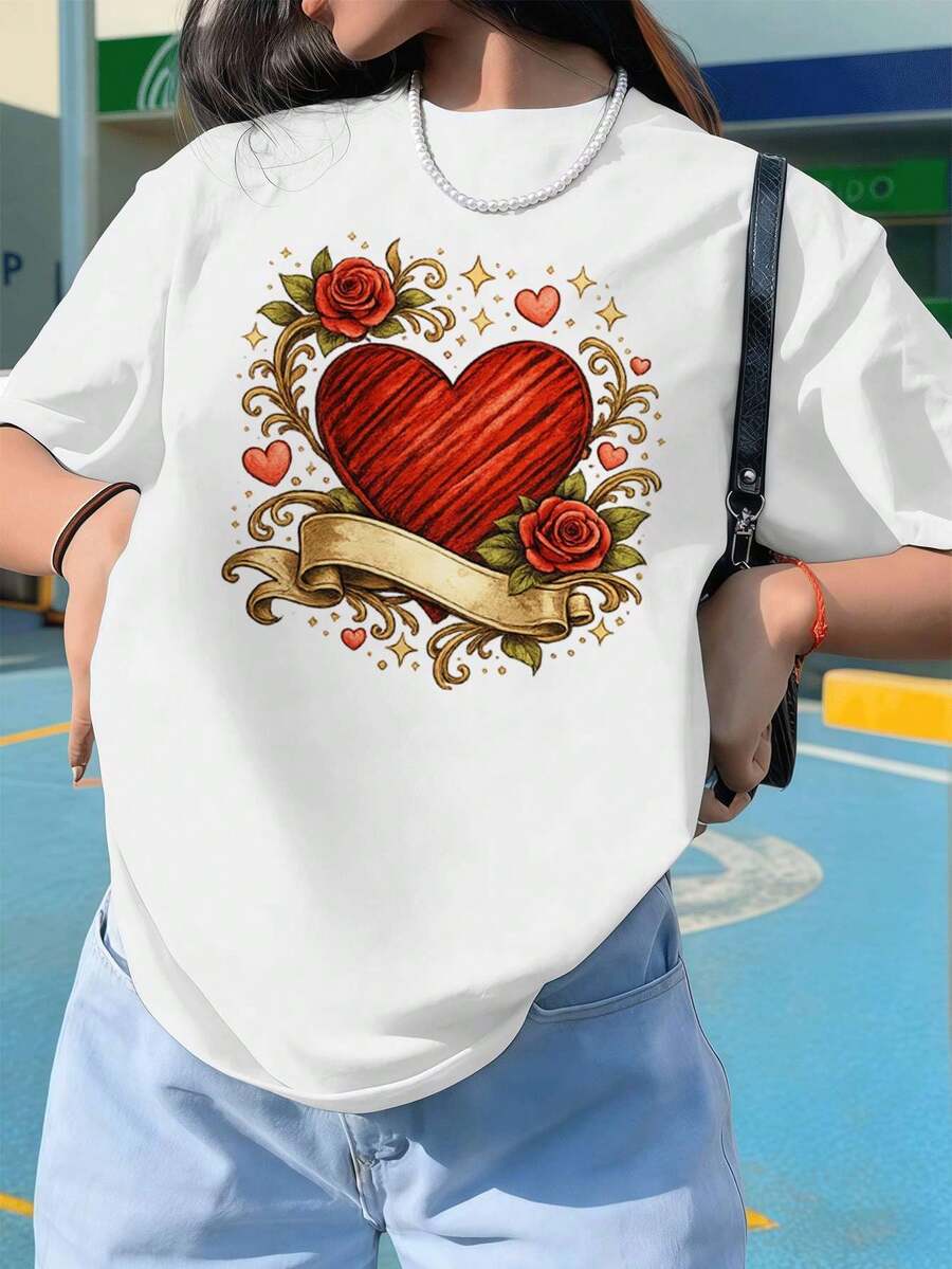 Dam-T-shirts - Vitt - Visa 1