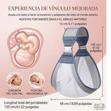 Soporte Cangurera Portabebés Multifuncional Recién Nacido - Blanco - Ver 4