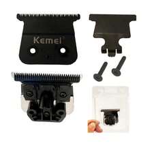 Cuchilla de repuesto para cortadora de pelo eléctrica KM-2299, Juego de accesorios de cuchilla de repuesto para cortadora de pelo, Cuchilla de repuesto original de fábrica para cortadora de pelo Kemei, 1 set - Negro - Ver 10