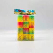 1个随机图案和颜色的迷你彩虹圆盘，节日派对减压套装，工作压力缓解礼物，嘉年华奖品，礼品袋填充物，圣诞袜礼物，派对小礼品 - 彩色 - 查看 8