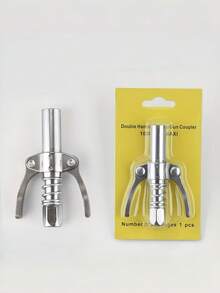 1 Heavy-Duty Metal Self-Locking High-Pressure Grease Gun Nozzle – Lock-Type High-Pressure Grease Nozzle, Heavy Metal Self-Locking Oil Nozzle Manual Grease Gun Accessory, High-Pressure Injection Nozzle Kit, Lubricant Grease Gun - One Size Fits All - View 7