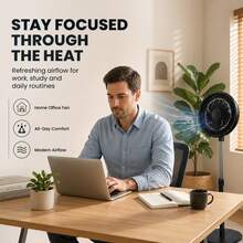 Pedestal Fans - Black - View 10