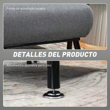 HOMCOM Futons - Cinza escuro - Ver 5