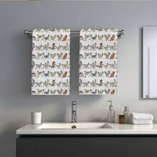 MEMNUN 2 chiếc khăn bếp in hình gà hoạt hình dễ thương, kích thước 15.75*23.62in (40*60cm), khăn lau tay và khăn lau bát đĩa siêu mềm làm từ sợi microfiber, thiết kế hình gà nông trại, quà tặng cho nhà bếp, nhà hàng, phù hợp cho mọi mùa. - Nhiều màu - Xem 9