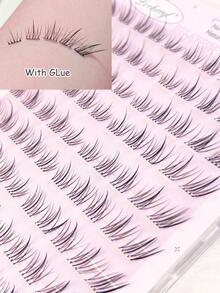 Lvcheryl 100 sợi mi giả hình hoa hướng dương không cần keo, tạo vẻ ngoài tự nhiên – Không cần keo, mi giả nhẹ, thích hợp trang điểm hàng ngày, có thể tái sử dụng, dễ dàng gắn chỉ trong 3 giây, mi giả tự dính. - C - Xem 6