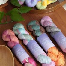 3pcs Ombre Dyed #7 Lace Yarn, Baby Yarn For Spring/Summer Shawl, Short Sleeve Dress Knitting, Crochet Materials - 3-pack - View 12