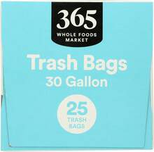 365 By Whole Foods Market, Flextra Strength Drawstring Trash Bags, 30 Gallon, 25 Count - 顏色A - 查看 4